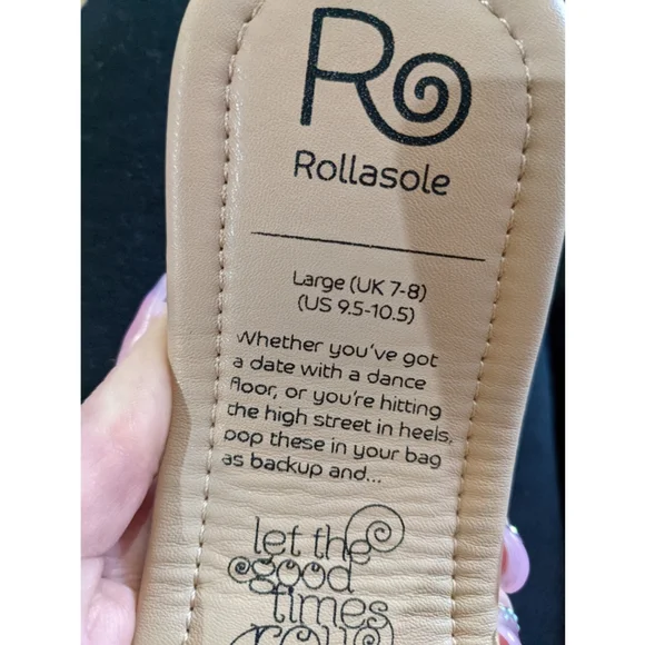 Nude stud Rollasole flats - Picture 6 of 6